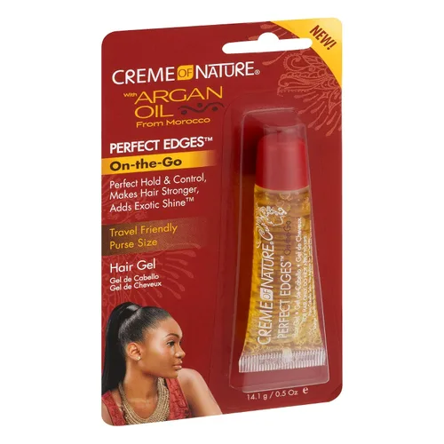 Vista 2 de Creme of Nature Aceite de argán Perfect edges On-The-Go, 0.5 onzas
