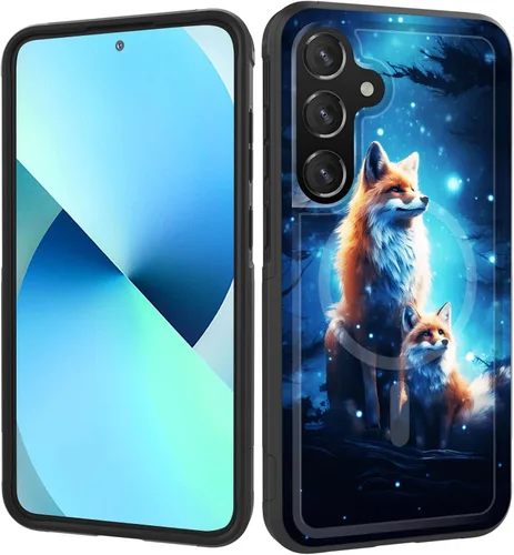 Vista 107 de Funda magnética para Galaxy A16 5G, [compatible con MagSafe] [protección contra caídas de grado militar] Funda resistente a prueba de golpes