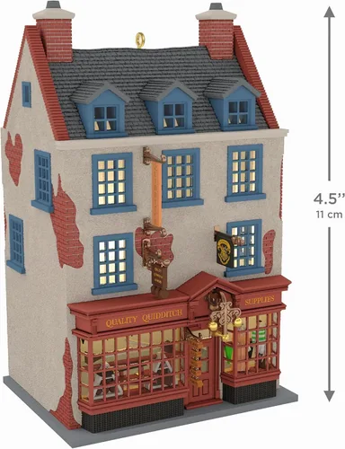 Vista 4 de Hallmark Keepsake Adorno navideño de Harry Potter (suministros de Quidditch)