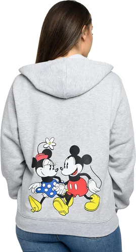 Vista 5 de Disney Sudadera con capucha para mujer con estampado de Mickey Minnie Mouse