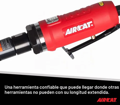 Vista 3 de Herramienta de corte interior extendida neumática AIRCAT 6275-A de 1.0 HP, de 4 pulgadas con bloqueo de husillo, 14,000 RPM