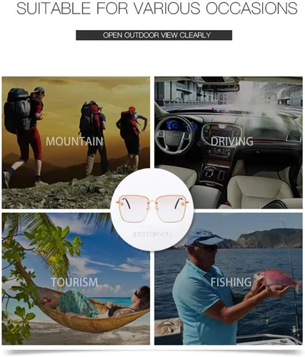 Vista 6 de CdyBox Gafas de sol de gran tamaño para mujer, gafas de sol cuadradas con abeja, regalos de moda