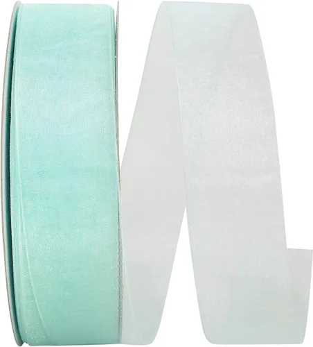 Vista 42 de Reliant Ribbon 25621-053-09C Cinta transparente de gasa, 1-1/2 pulgadas x 100 yardas, azul