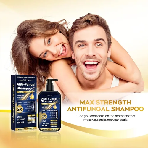 Vista 8 de Champú antifúngico mejorado para dermatitis seborreica, foliculitis y psoriasis del cuero cabelludo, champú anticaspa para hombres y mujeres, alivia