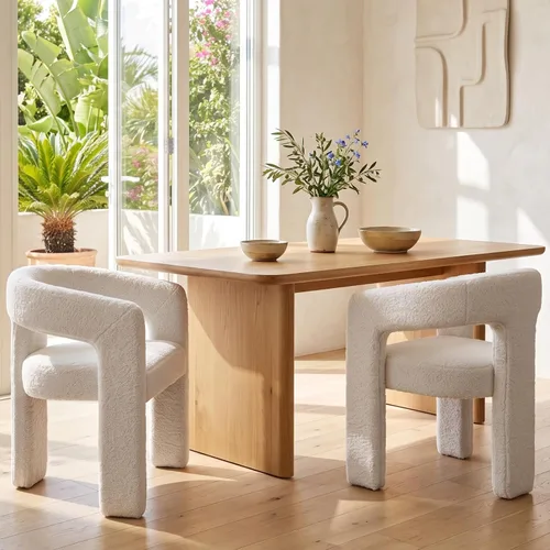 Vista 24 de Silla de Comedor Moderna de Chenille Tipo Barril Tapizada en Tela para Comedor con Brazo, Cómoda Silla Auxiliar de Acento para Cocina/Sala