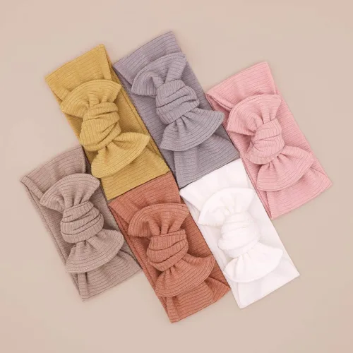 Vista 4 de Diademas con lazos para bebés y niñas, accesorios para el cabello