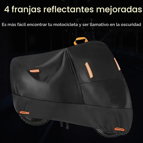 Vista 4 de SECELES - Funda para ciclomotor resistente 300D para bicicletas de hasta 72 pulgadas Negro