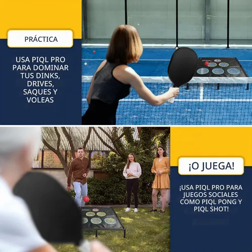 Vista 4 de Pro Pickleball Target Net – Equipo de práctica de pickle ball y juegos sociales, sistema de objetivo, práctica de almohadilla de inmersión