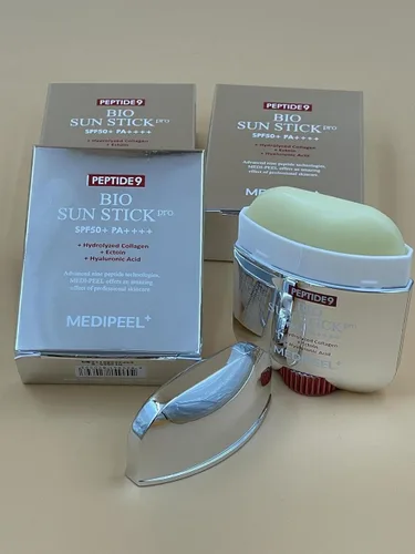 Vista 8 de Generic MEDIPEEL Peptide 9 Bio Sun Stick Pro - Protector solar antiarrugas, unisex, péptido 9 bio SPF50+, protector solar portátil con protección UV