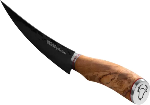 Vista 2 de Route 83 Knives by Moe Cason XL - Cuchillo deshuesador (8 pulgadas, madera de olivo italiano)