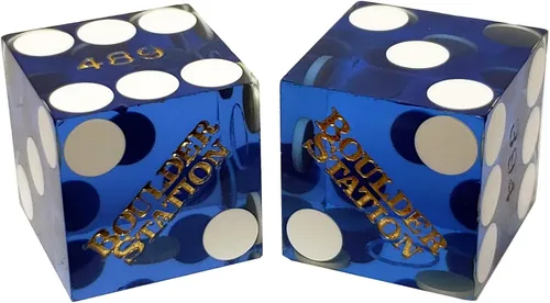 Vista 19 de Par de dados de casino en serie a juego - Auténticos dados de dados de Las Vegas 0.748 in, juegos de mesa y coleccionables - Aliante rojo pulido