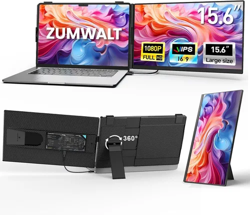 Vista 13 de Extensor de pantalla para laptop de 15.6", extensor de monitor de portátil Negro medianoche