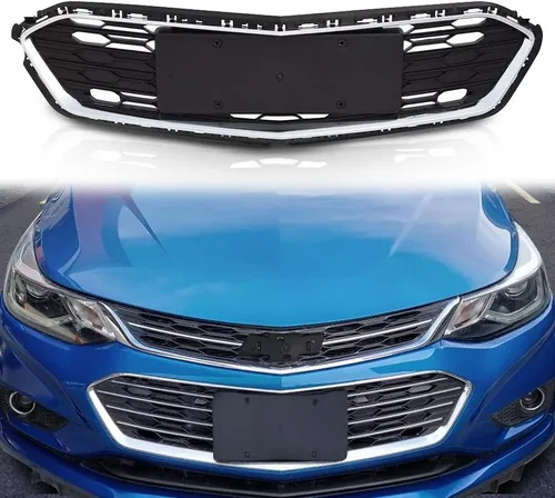 Vista 17 de PIT66 Parachoques delantero inferior rejilla media/inferior compatible con Chevy Cruze 2011 2012 2013 2014 (no es compatible con el modelo ECO)