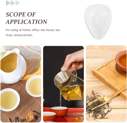 Vista 6 de Cuchara de té de cerámica para té, accesorios para té, cuchara cuchara para té, cuchara práctica de cucharadita de té, cuchara de cerámica