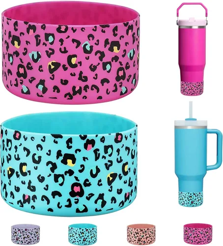 Vista 26 de WK IEASON 2 Piezas Protector de Base Tipo Bota para Vaso Stanley Quencher Adventure 40oz y Stanley IceFlow 20oz 30oz y Compatible con Botella de 3D