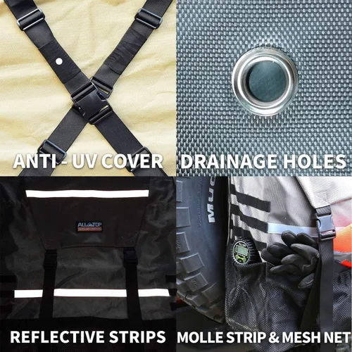 Vista 4 de ALL-TOP Bolsa de basura para neumáticos de repuesto, bolsa de basura resistente para puerta trasera de camión, bolsa de almacenamiento de carga