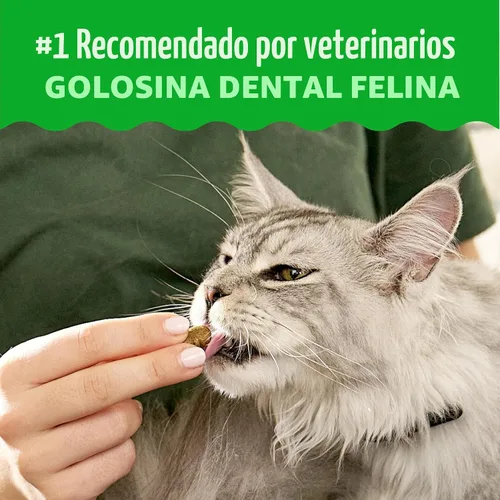 Vista 3 de Greenies Feline Natural Dental Cat Treats, Catnip Flavor, 2.1 oz