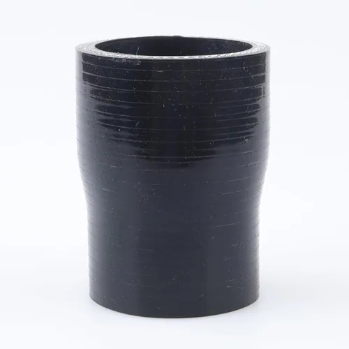 Vista 69 de AC PERFORMANCE ID de 1" a 1/2" (25mm a 13mm) Manguera de silicona recta reductora de 3 capas reforzada negra, 3" de longitud Negro