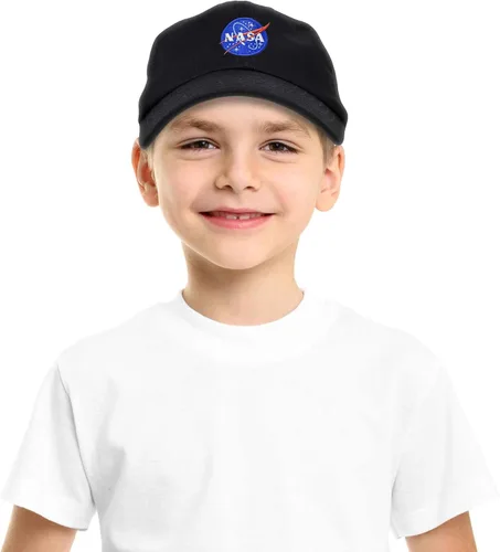 Vista 6 de DALIX Gorra de béisbol de la NASA Meatball Insignia Worm Logo para niños y niñas