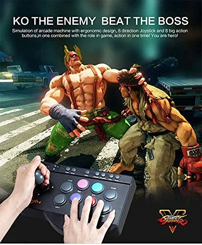 Vista 4 de PXN-0082 Arcade Joystick Juego Joystick Controlador para PCPS4PS3Xbox ONE Nintendo SwitchPC Windows.