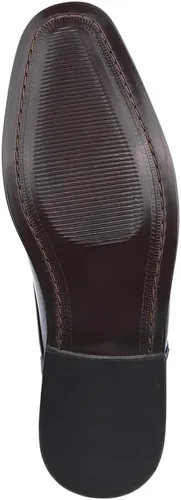 Vista 5 de Zapatos de baile para hombre - Zapatos de vestir Oxford con cordones de cuero genuino con estampado animal para hombre