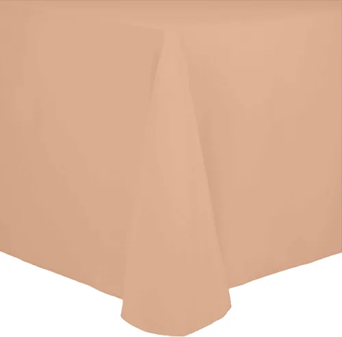 Vista 5 de Ultimate Textile Cotton-Feel - Mantel ovalado de poliéster hilado resistente a las manchas y a las arrugas, lavable a máquina, color berenjena, 1