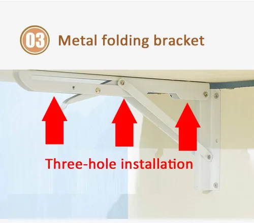 Vista 6 de Mesa plegable resistente para montaje en pared, escritorio de computadora multifunción, mesas de bar flotantes, mesa de comedor de cocina, banco