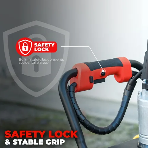 Vista 5 de XtremepowerUS 1200 W 1.6HP excavadora eléctrica c/ puntas de barrena de 4 pulgadas