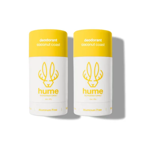 Vista 10 de Hume Supernatural Coconut Coast - Desodorante sin aluminio para mujeres y hombres, seguro para pieles sensibles, probióticos, a base de plantas, sin