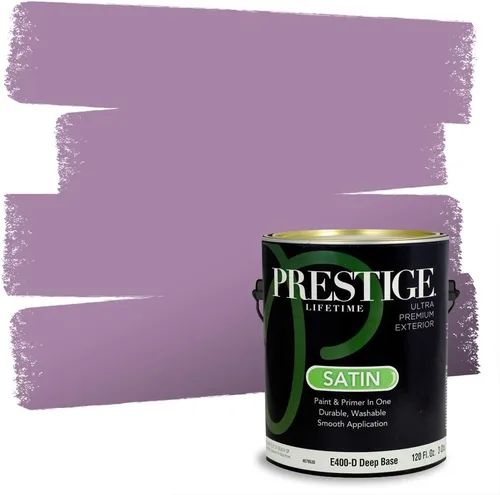 Vista 70 de PRESTIGE Pinturas de pintura interior e imprimación en uno, 1 galón, plano, combinación comparable de Sherwin Williams* Kimono Violet*