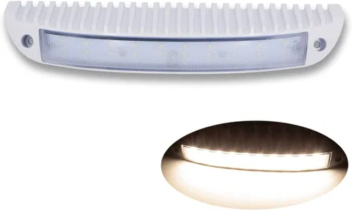 Vista 10 de Raycharm - Lámpara LED de porche de perfil bajo para RV y barco de 9.1", con haz de inundación enfocado de 40° hacia abajo, luz blanca cálida