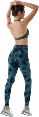 Vista 5 de AUROLA Leggings de entrenamiento para mujer, control de abdomen, a prueba de sentadillas, acanalados, gruesos, sin costuras, pantalones activos