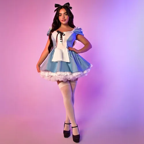 Vista 6 de Leg Avenue Women’s 3 PC Storybook Alice Costume with Headband