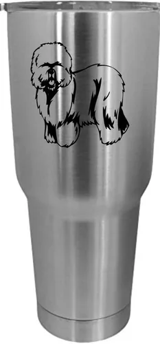 Vista 370 de Cairn Terrier - Vaso grabado con temática de perro, 30 onzas
