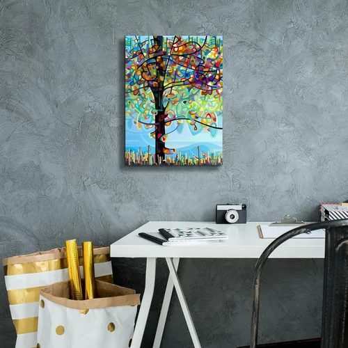 Vista 7 de Epic Graffiti 'Along The River' de Mandy Budan, arte de pared en lienzo, 12 x 16 pulgadas