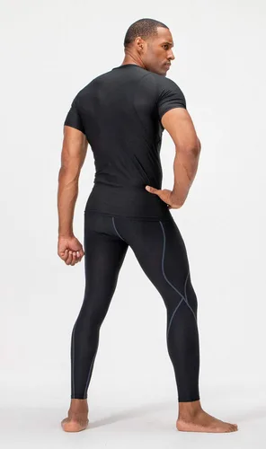 Vista 7 de Devops - Camisetas de compresión para hombre (2 3 unidades), manga corta, camiseta base para entrenamiento