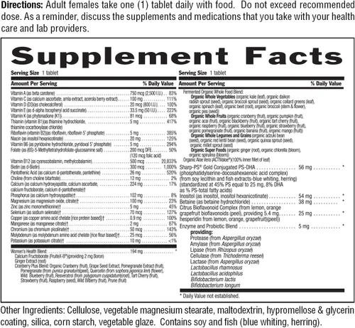 Vista 6 de Country Life CORE Daily-1 - Multivitamínico para mujeres mayores de 50 años, formulado para mujeres mayores de 50 años, nutrición diaria completa