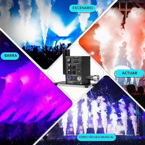 Vista 7 de MOKA SFX Máquina de chorro de CO2 con manguera de 20 pies DMX 512 Control Cañón de CO2 Máquina de niebla Efectos de escenario profesional