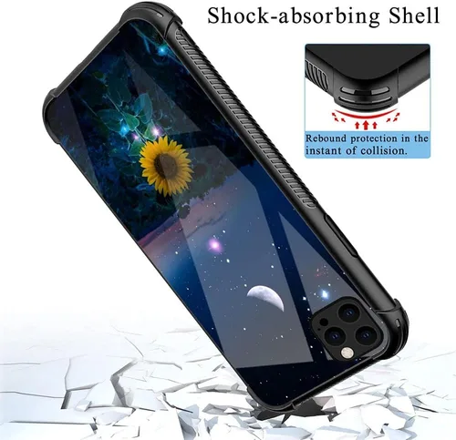 Vista 2 de ZHEGAILIAN Funda compatible con iPhone 13 Pro, funda protectora de TPU suave antideslizante reforzada con cuatro esquinas a prueba de golpes