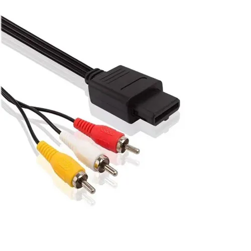 Vista 6 de RUITROLIKER 10ft3m AV Cable TV Composite Cord Retro 3 RCA Extension Cable with Velco for SNES N64 Gamecube NGC Console