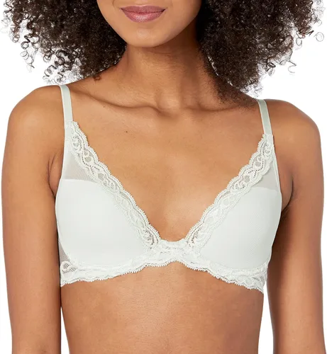 Vista 23 de Natori - Sujetador de encaje para mujer con inmersión, diseño de plumas Cafe