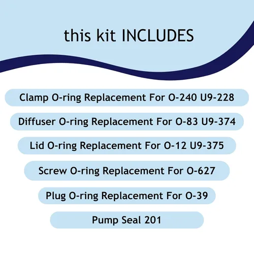 Vista 5 de Kit de reparación de juntas tóricas para Sta-Rite Max-E-Pro Kit de reparación de bomba de piscina 79