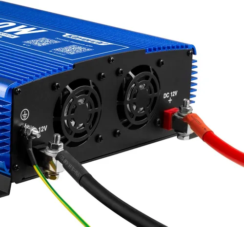 Vista 4 de Inversor de Onda Sinusoidal Pura de 2000W 12V DC a 110V AC Inversor de Energía para Hogar/Camión/RV/Camping/Barco/Sistema Solar Fuera de la Red