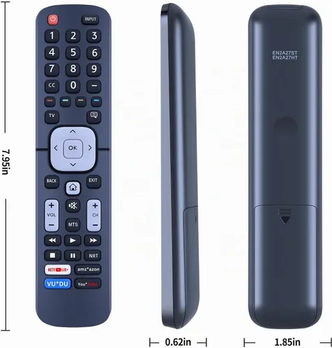 Vista 7 de Control remoto de repuesto EN2A27ST Sharp Compatible con Sharp 4K Ultra LED Smart HDTV LC-32P5000U LC-40P5000U LC-43P5000U LC-50P5000U LC-55P5000U