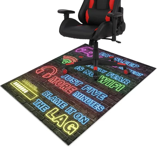 Vista 12 de Alfombra de Silla de Juego para Alfombra de Madera Dura y Baldosas, 36"x48" Alfombra de Juego para Sala de Juegos, Alfombra Antideslizante