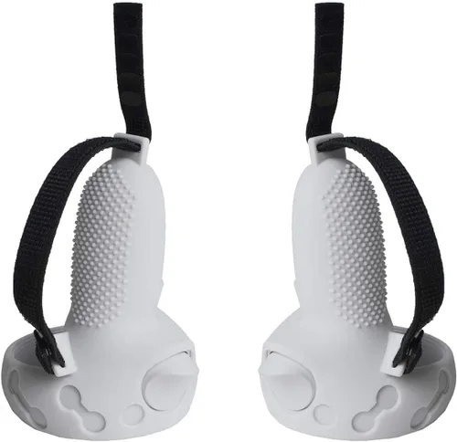 Vista 4 de NIUVR Funda de agarre para controlador táctil compatible con accesorios Quest 2 VR, funda protectora antitiro con correa ajustable de nailon
