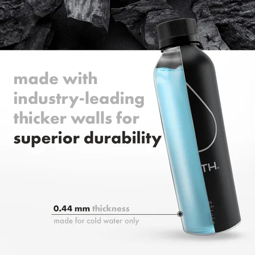 Vista 4 de PATH Agua alcalina embotellada – 9.5 pH equilibrado agua purificada con electrolitos en botella de aluminio – sin BPA, reutilizable, infinitamente