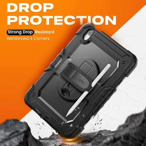 Vista 7 de SEYMAC stock Funda protectora para iPad Air de 11 pulgadas M3 2025/M2 2024 (Air 7ª/6ª generación), funda resistente con protector de pantalla