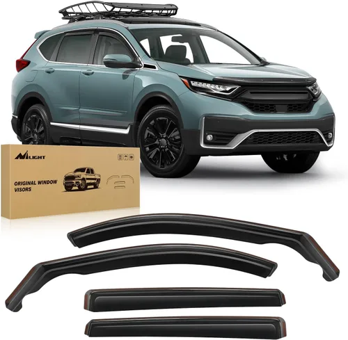 Vista 21 de Nilight - Deflectores de lluvia en canal para Ford Bronco Sport 2021 2022 2023 2024, deflectores de ventana originales, viseras de ventilación