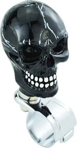 Vista 10 de Volante giratorio con diseño de calavera divertida perilla suicida para la mayoría de vehículos de transmisión automática manual (beige)